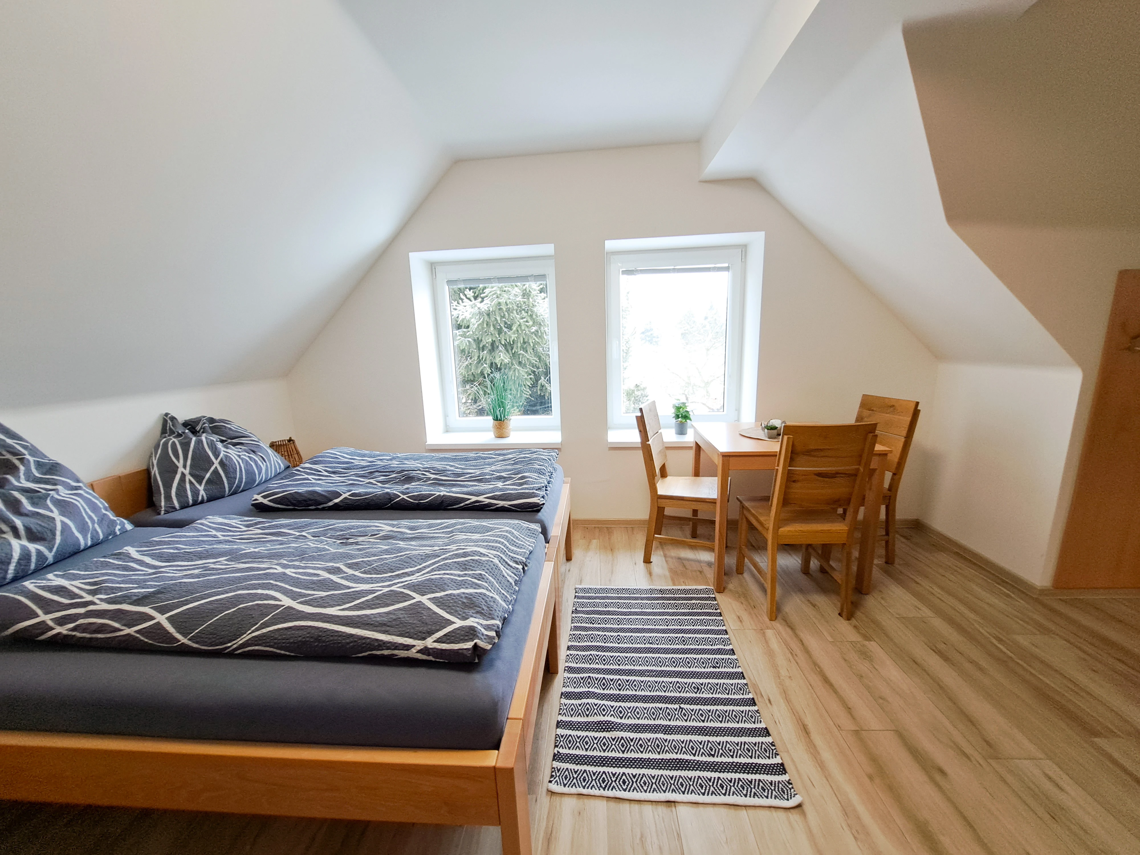 6-lůžkový apartmán v zahradě
